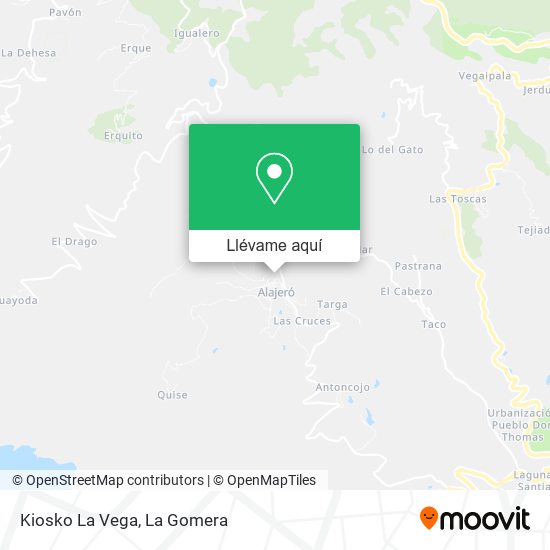Mapa Kiosko La Vega