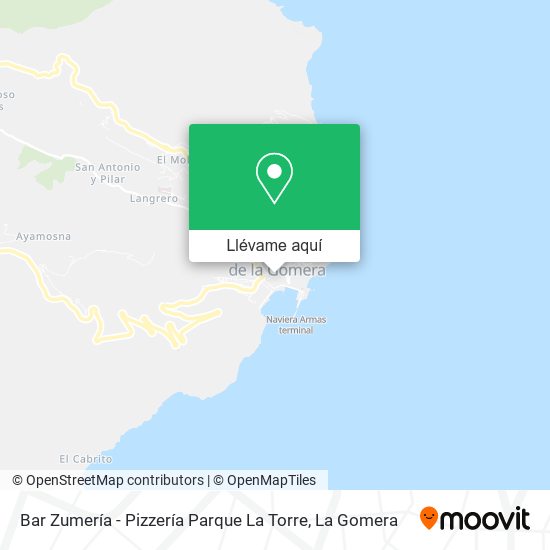 Mapa Bar Zumería - Pizzería Parque La Torre