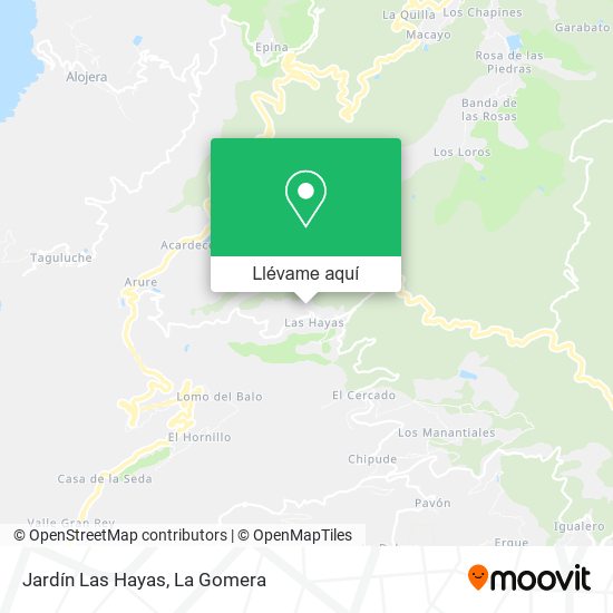 Mapa Jardín Las Hayas