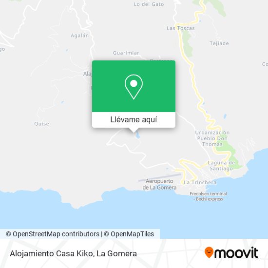 Mapa Alojamiento Casa Kiko
