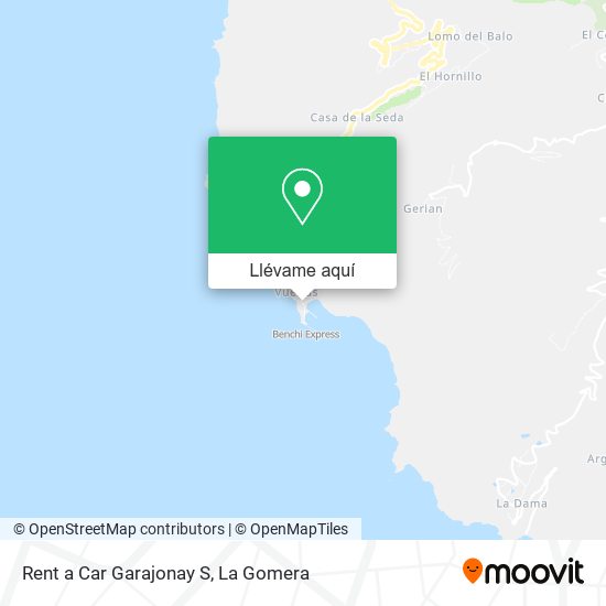 Mapa Rent a Car Garajonay S