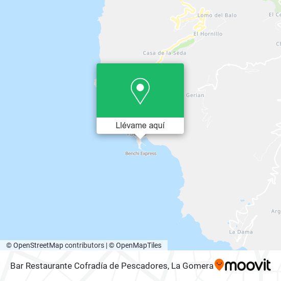 Mapa Bar Restaurante Cofradía de Pescadores