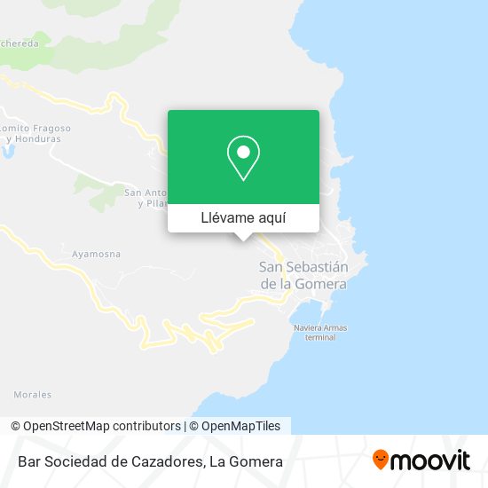 Mapa Bar Sociedad de Cazadores