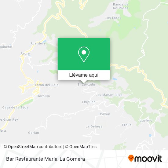 Mapa Bar Restaurante María