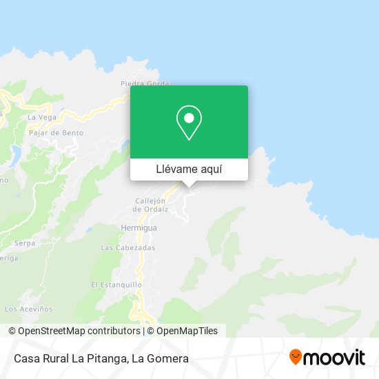 Mapa Casa Rural La Pitanga