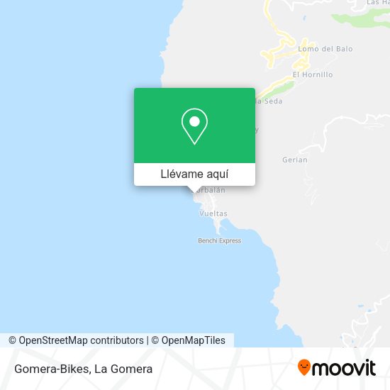 Mapa Gomera-Bikes