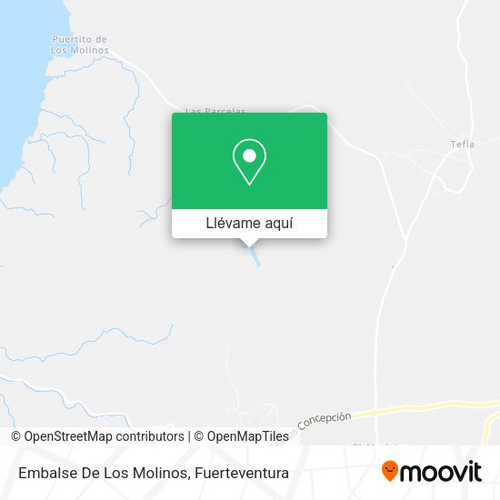 Mapa Embalse De Los Molinos