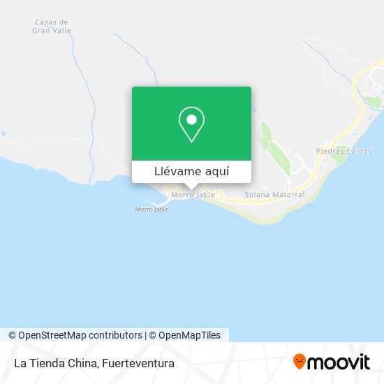 Mapa La Tienda China