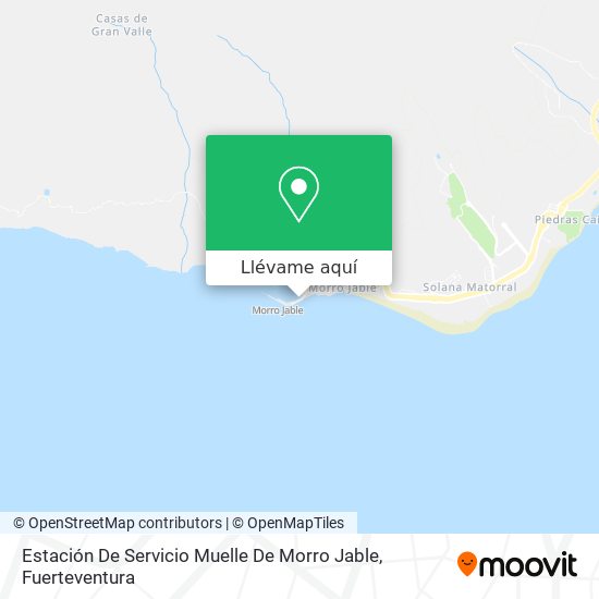 Mapa Estación De Servicio Muelle De Morro Jable