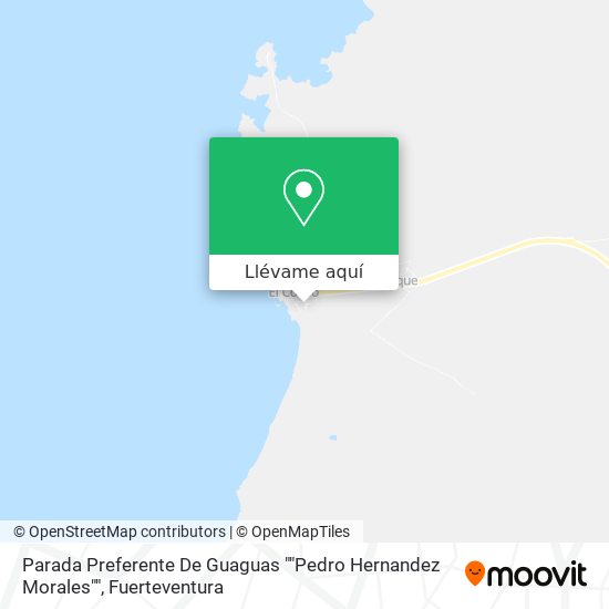 Mapa Parada Preferente De Guaguas ""Pedro Hernandez Morales""