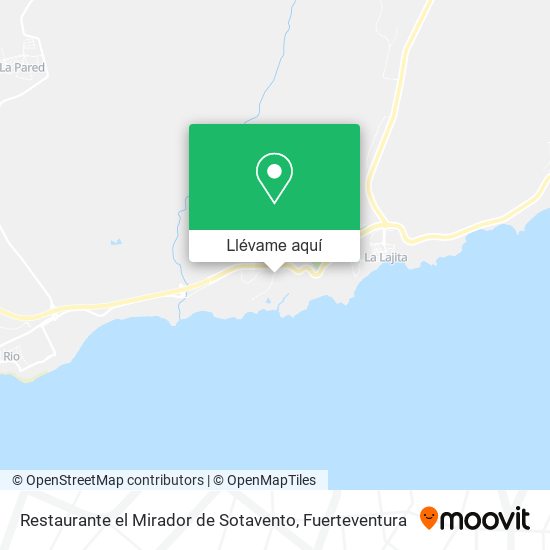 Mapa Restaurante el Mirador de Sotavento