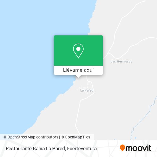 Mapa Restaurante Bahía La Pared