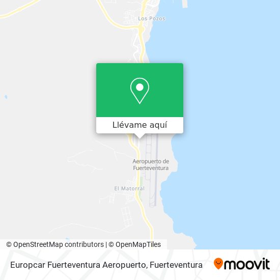 Mapa Europcar Fuerteventura Aeropuerto