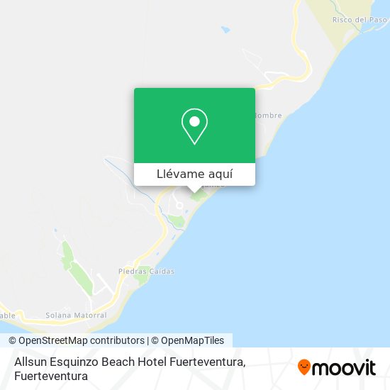 Mapa Allsun Esquinzo Beach Hotel Fuerteventura