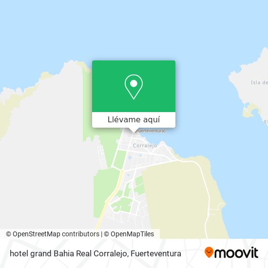 Mapa hotel grand Bahia Real Corralejo