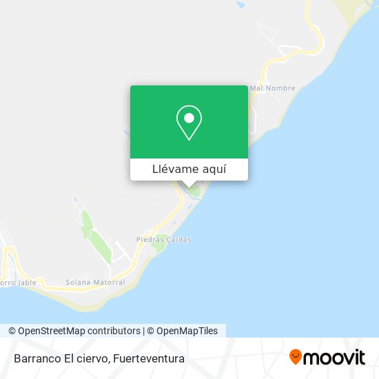 Mapa Barranco El ciervo