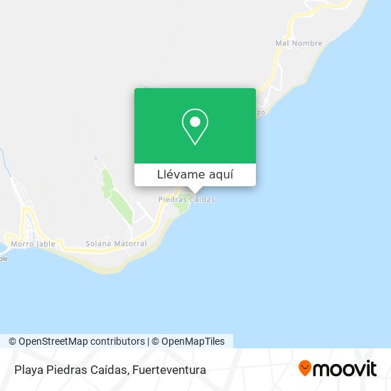 Mapa Playa Piedras Caídas