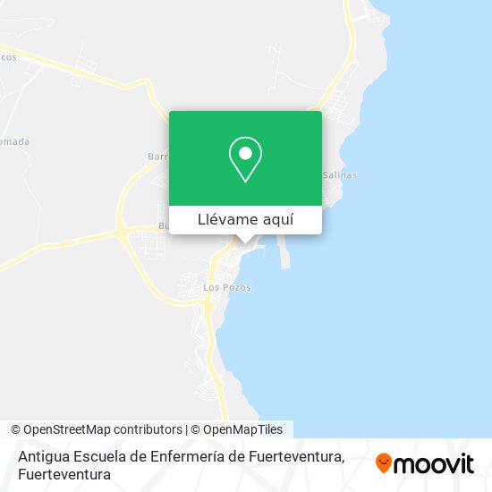 Mapa Antigua Escuela de Enfermería de Fuerteventura