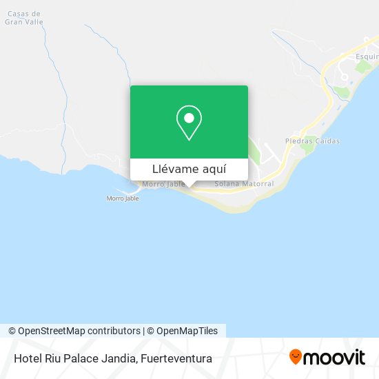 Mapa Hotel Riu Palace Jandia