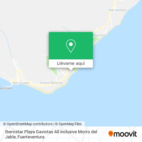Mapa Iberostar Playa Gaviotas All inclusive Morro del Jable