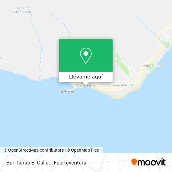 Mapa Bar Tapas El Callao
