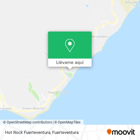 Mapa Hot Rock Fuerteventura