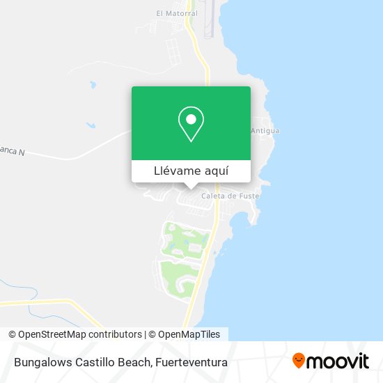 Mapa Bungalows Castillo Beach