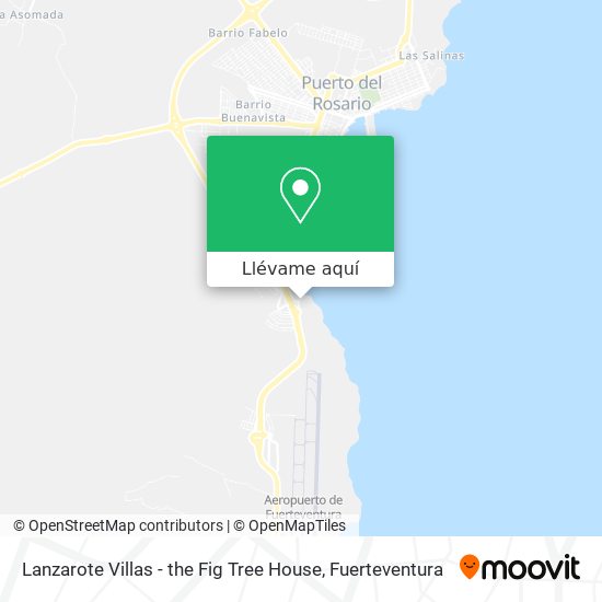 Mapa Lanzarote Villas - the Fig Tree House