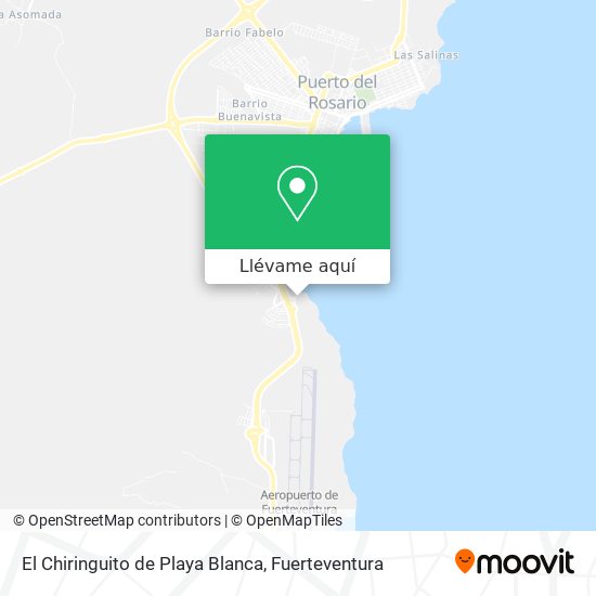 Mapa El Chiringuito de Playa Blanca