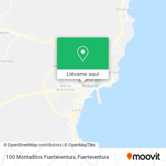 Mapa 100 Montaditos Fuerteventura