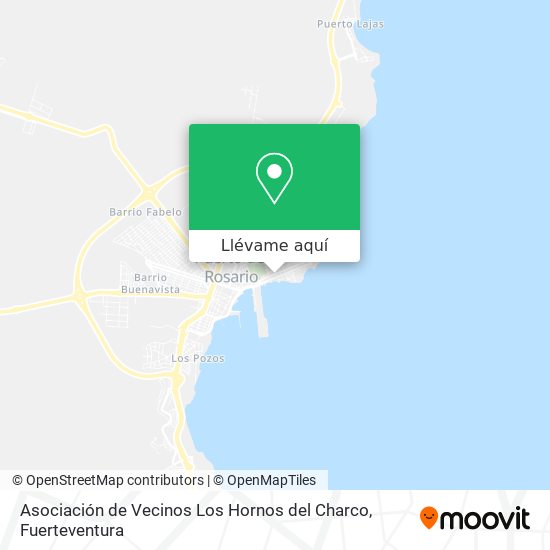 Mapa Asociación de Vecinos Los Hornos del Charco