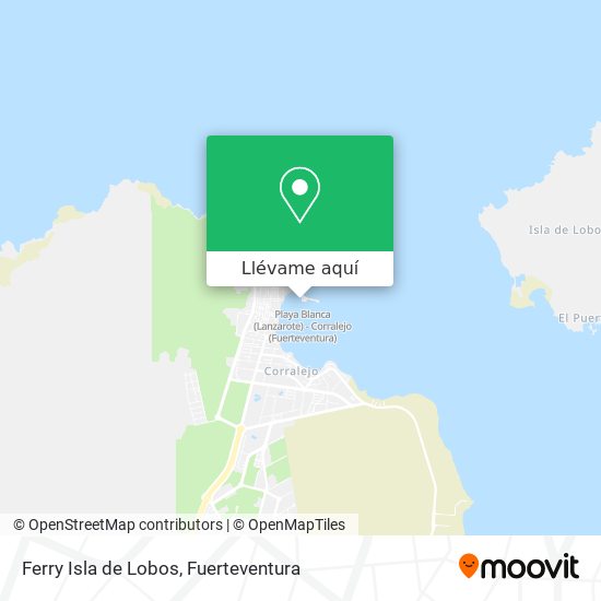 Mapa Ferry Isla de Lobos