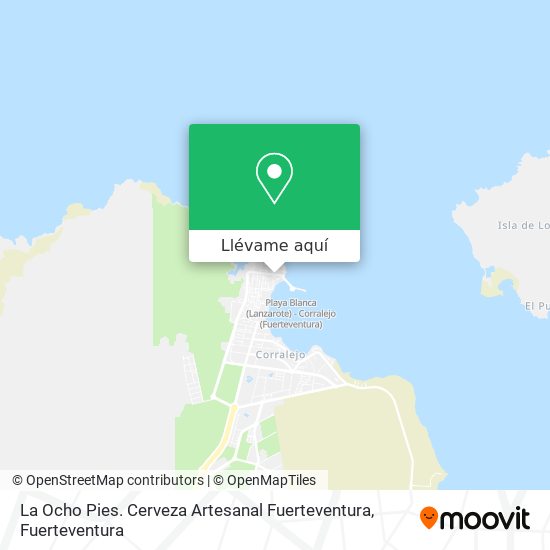 Mapa La Ocho Pies. Cerveza Artesanal Fuerteventura