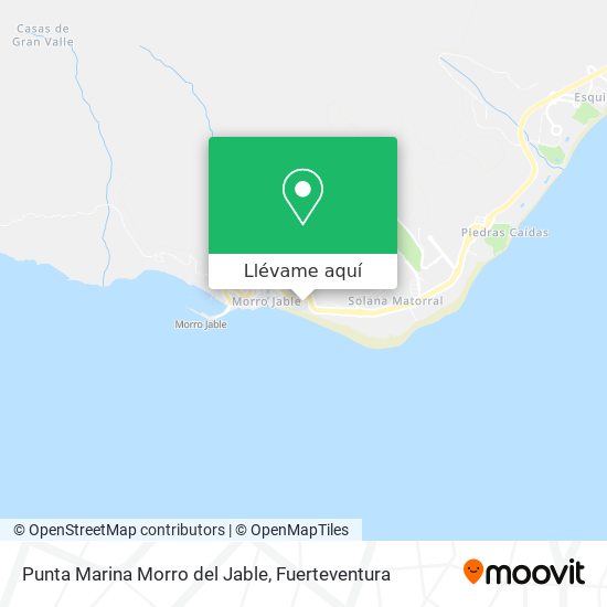 Mapa Punta Marina Morro del Jable