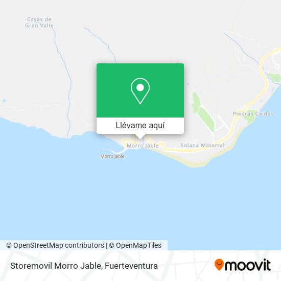 Mapa Storemovil Morro Jable