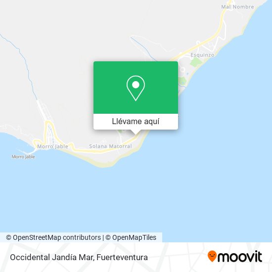 Mapa Occidental Jandía Mar