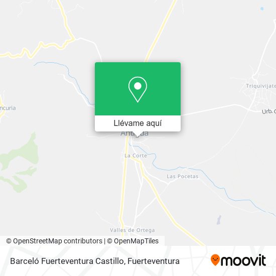 Mapa Barceló Fuerteventura Castillo