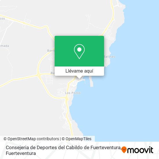 Mapa Consejeria de Deportes del Cabildo de Fuerteventura