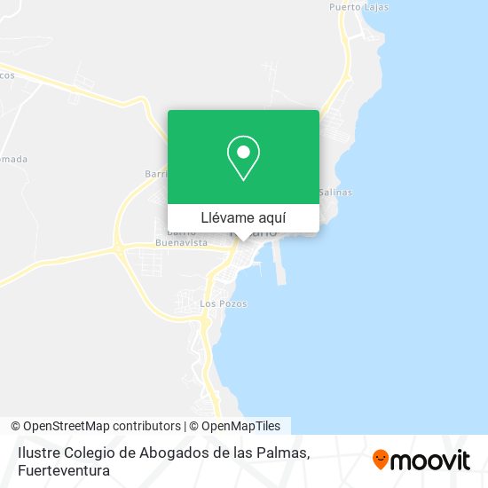 Mapa Ilustre Colegio de Abogados de las Palmas