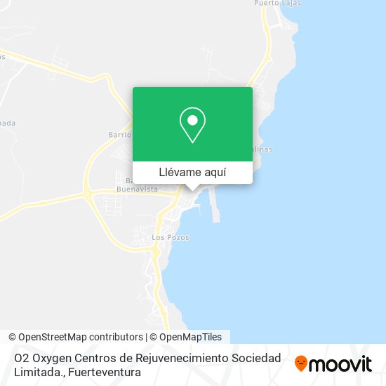 Mapa O2 Oxygen Centros de Rejuvenecimiento Sociedad Limitada.