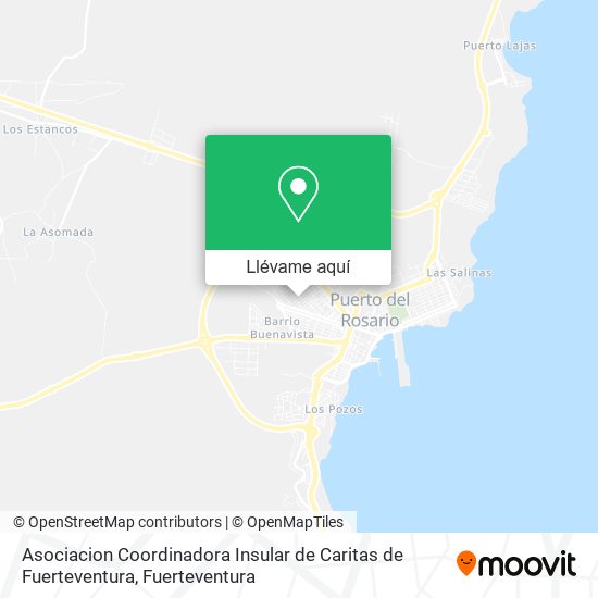 Mapa Asociacion Coordinadora Insular de Caritas de Fuerteventura