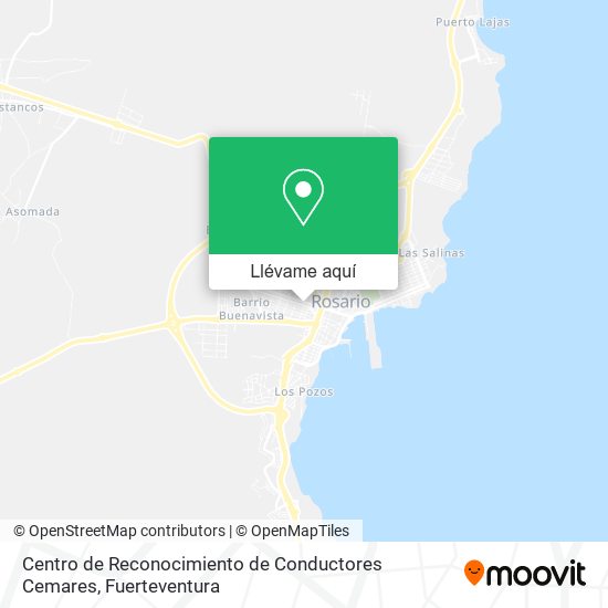 Mapa Centro de Reconocimiento de Conductores Cemares