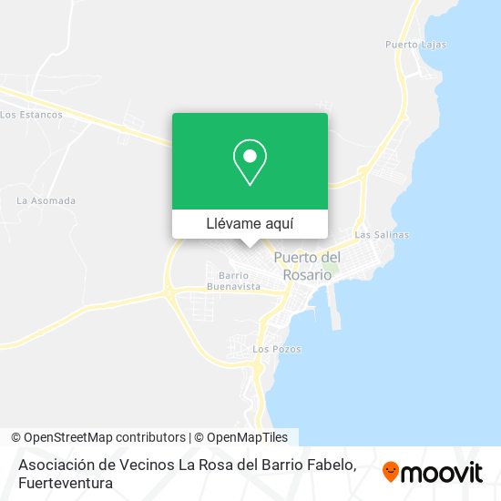 Mapa Asociación de Vecinos La Rosa del Barrio Fabelo