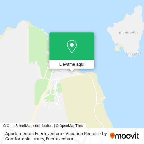 Mapa Apartamentos Fuerteventura - Vacation Rentals - by Comfortable Luxury