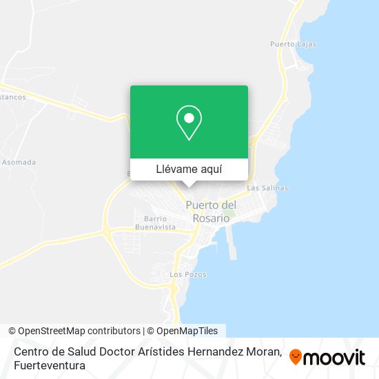 Mapa Centro de Salud Doctor Arístides Hernandez Moran