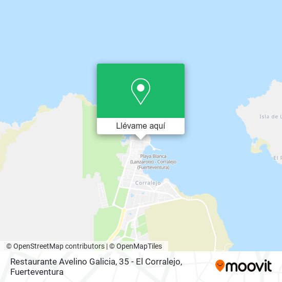 Mapa Restaurante Avelino Galicia, 35 - El Corralejo