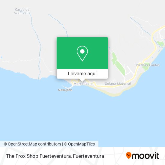 Mapa The Frox Shop Fuerteventura