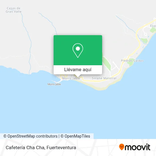 Mapa Cafetería Cha Cha