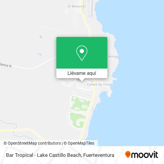 Mapa Bar Tropical - Lake Castillo Beach