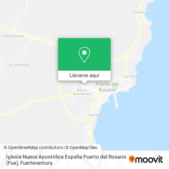 Mapa Iglesia Nueva Apostólica España Puerto del Rosario (Fue)